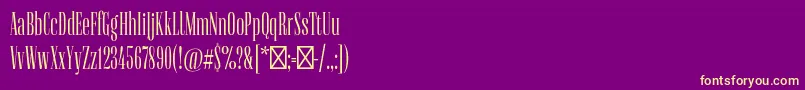 FlenjaRegular Font – Yellow Fonts on Purple Background