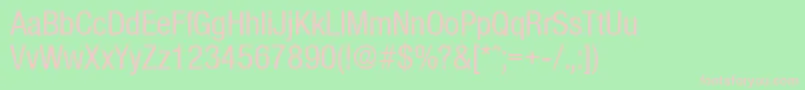 OlnovaMediumcond Font – Pink Fonts on Green Background