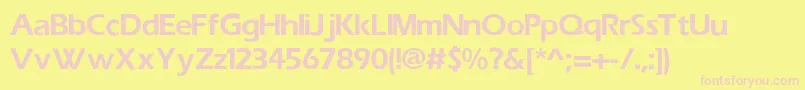 ErasBlackSemibold Font – Pink Fonts on Yellow Background
