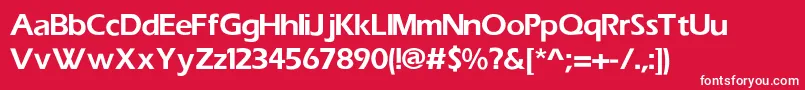 ErasBlackSemibold Font – White Fonts on Red Background