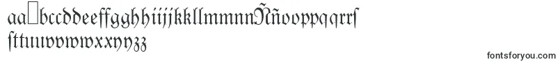 Шрифт Linotypelutherschefrakturdfr – испанские шрифты
