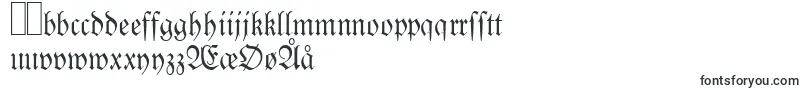Шрифт Linotypelutherschefrakturdfr – датские шрифты