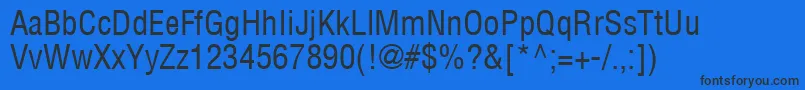 HelvcondensedRegular Font – Black Fonts on Blue Background