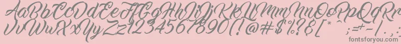 WorkInProgress Font – Gray Fonts on Pink Background