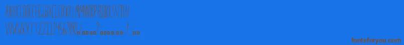 Strange Font – Brown Fonts on Blue Background