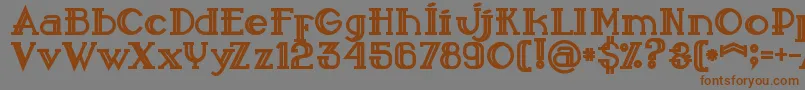 More about Sailorbold Font Sailorbold Font – Brown Fonts on Gray Background