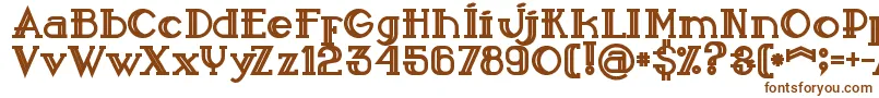 Sailorbold-fontti – ruskeat fontit valkoisella taustalla