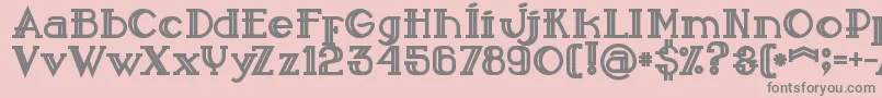 Sailorbold Font – Gray Fonts on Pink Background
