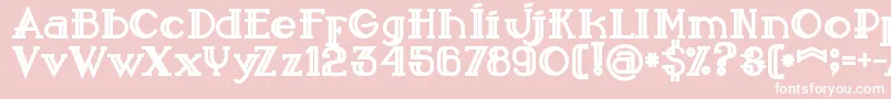 Sailorbold Font – White Fonts on Pink Background