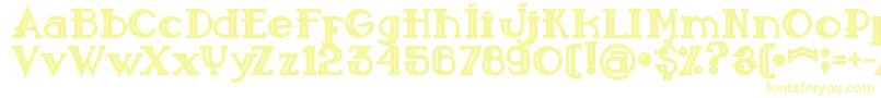 Sailorbold-fontti – keltaiset fontit
