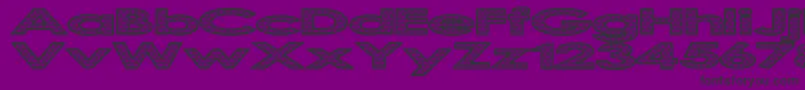 Police ScalingTheDragon – polices noires sur fond violet