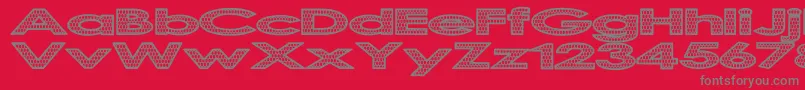 ScalingTheDragon Font – Gray Fonts on Red Background