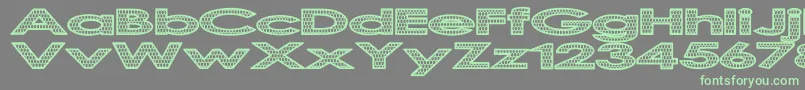 ScalingTheDragon Font – Green Fonts on Gray Background