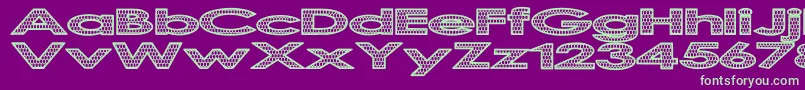 Police ScalingTheDragon – polices vertes sur fond violet