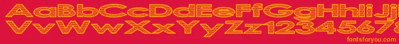 ScalingTheDragon Font – Orange Fonts on Red Background