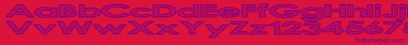 ScalingTheDragon Font – Purple Fonts on Red Background