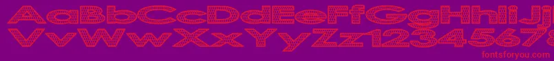 フォントScalingTheDragon – 紫の背景に赤い文字