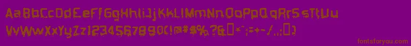 BiometricJoe Font – Brown Fonts on Purple Background