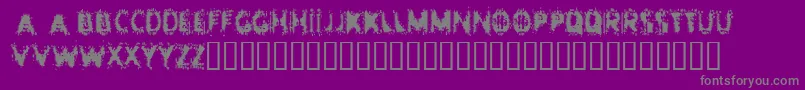 Entropy-Schriftart – Graue Schriften auf violettem Hintergrund