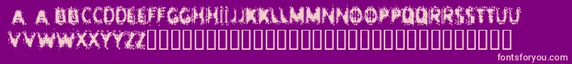 Entropy Font – Pink Fonts on Purple Background