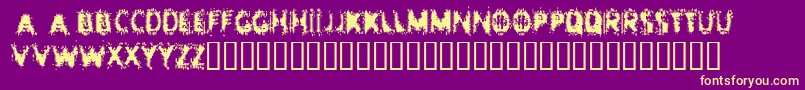 Entropy Font – Yellow Fonts on Purple Background