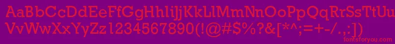 Providence Font – Red Fonts on Purple Background