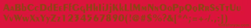CremeBlackSsiBold Font – Brown Fonts on Red Background
