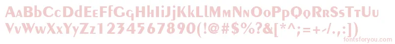 CremeBlackSsiBold Font – Pink Fonts on White Background