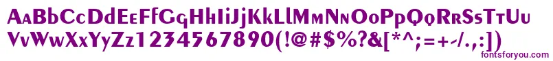 CremeBlackSsiBold Font – Purple Fonts on White Background