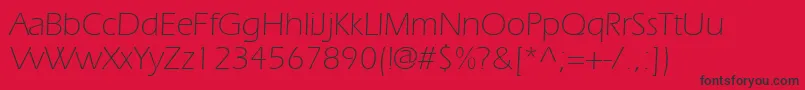 SpeedoLightSsiLight Font – Black Fonts on Red Background