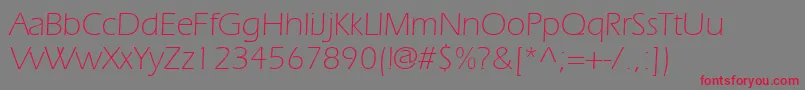 SpeedoLightSsiLight Font – Red Fonts on Gray Background
