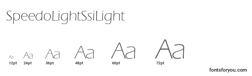 SpeedoLightSsiLight Font Sizes