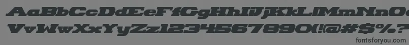 HackneyBlockItalic Font – Black Fonts on Gray Background