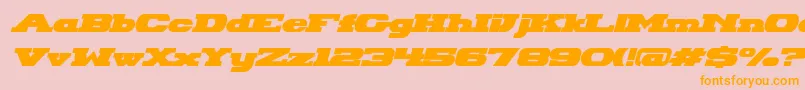 More about HackneyBlockItalic Font HackneyBlockItalic Font – Orange Fonts on Pink Background