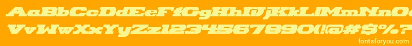 fuente HackneyBlockItalic – Fuentes Amarillas Sobre Fondo Naranja