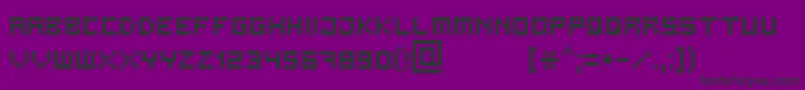 Bit3-fontti – mustat fontit violetilla taustalla