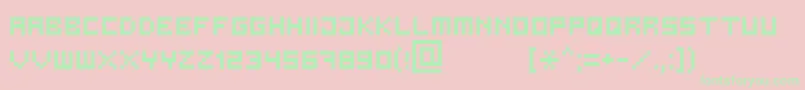 Bit3 Font – Green Fonts on Pink Background