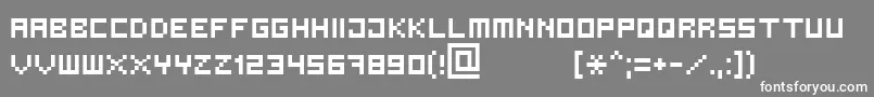 Bit3 Font – White Fonts on Gray Background