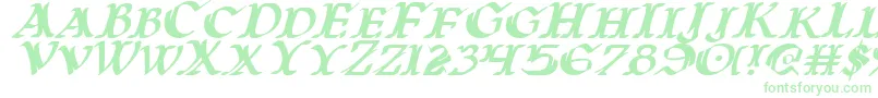 Warasgardi-Schriftart – Grüne Schriften