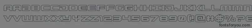 Gunshipout Font – Black Fonts on Gray Background