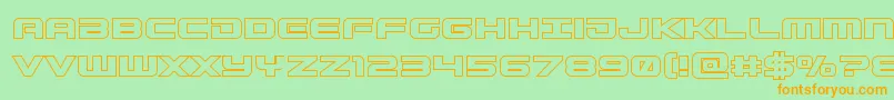 More about Gunshipout Font Gunshipout Font – Orange Fonts on Green Background