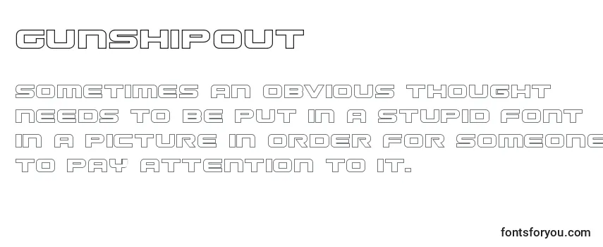 Review of the Gunshipout Font