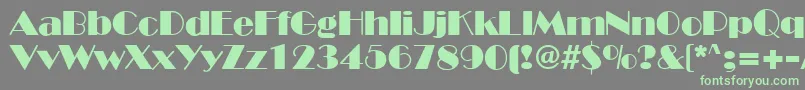 InviteSf Font – Green Fonts on Gray Background