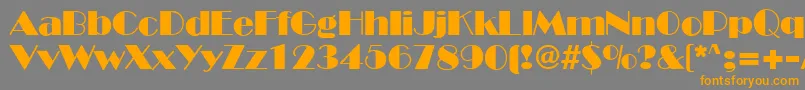 InviteSf Font – Orange Fonts on Gray Background