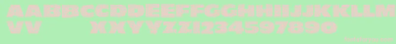 Leiterplattensans Font – Pink Fonts on Green Background