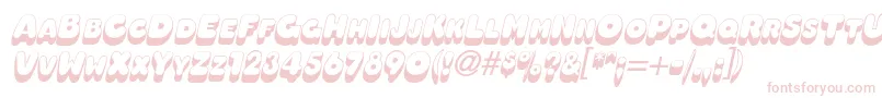 OleadashadowscapssskBolditalic Font – Pink Fonts on White Background