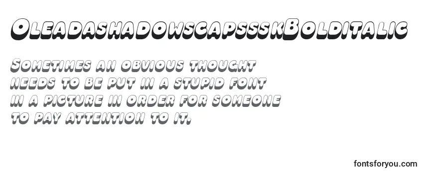 OleadashadowscapssskBolditalic-fontti