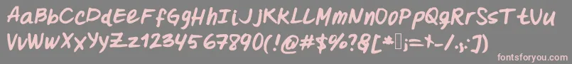 More about Oohlalalulucurvy Font Oohlalalulucurvy Font – Pink Fonts on Gray Background