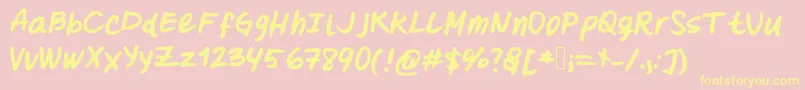 More about Oohlalalulucurvy Font Oohlalalulucurvy Font – Yellow Fonts on Pink Background