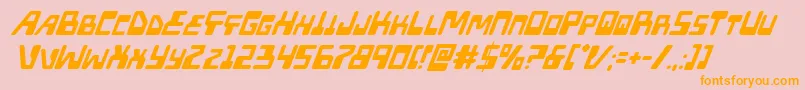 Xpedsuperital Font – Orange Fonts on Pink Background